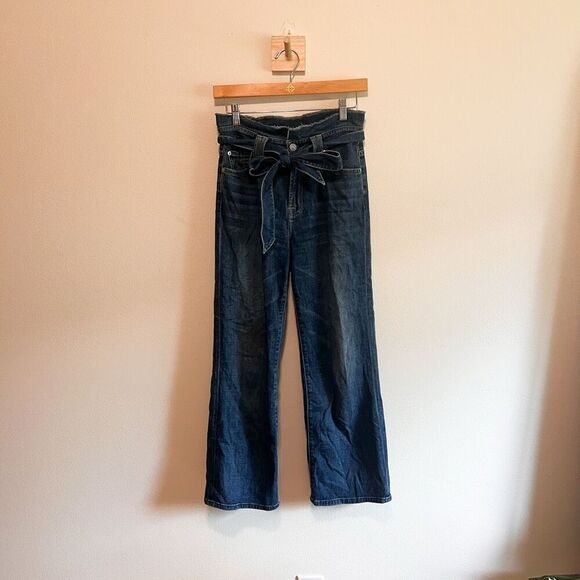 Evereve 7 For All Mankind Belted Alexa Crop Size 25 - Picture 4 of 8